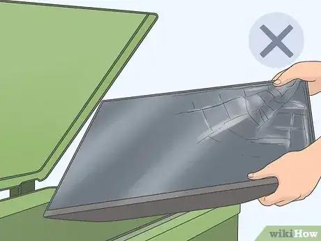 Step 1 Avoid putting your television in the garbage or landfill.