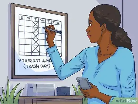 Step 3 Create a schedule and make trash day a part of your weekly routine.