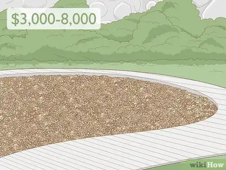 Step 1 Fill in the pool with soil and gravel if you're looking for the least expensive option.