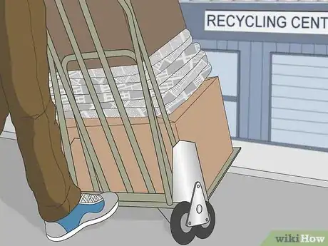 Step 4 Take your old paper to a recycling center.
