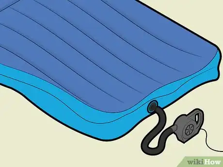Step 2 Partially inflate the mattress with air.