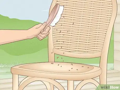 Step 1 Brush off any dirt on the furniture's surface before making repairs.