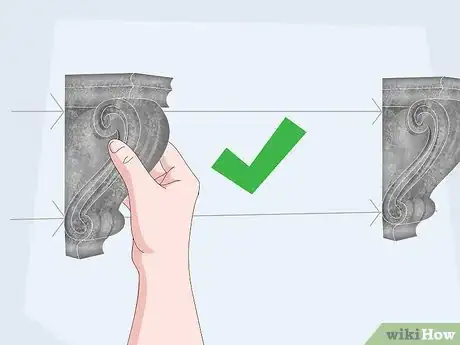 Step 6 Hang your corbels from the nails.